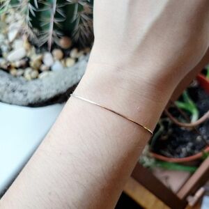 Classic 925 Sterling Silver Dainty Tri-tone Vermeil Bracelet & Anklet